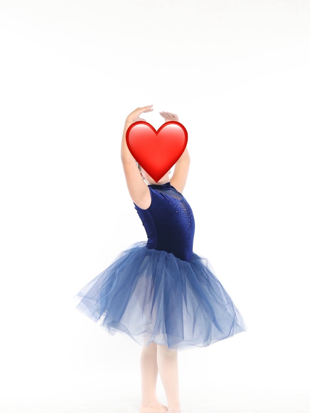 Navy Blue Girls' Tutu Dance Costume
